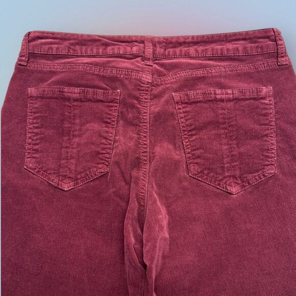 PROSPERITY Women's 29 Burgundy Red Corduroy Jeans - Picture 4 of 4